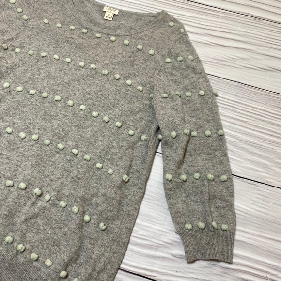 J. Crew Factory Grey Mint Charley Sweater Pullover - Picture 6 of 14